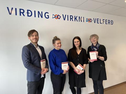 Dr. Brynjar Halldórsson, Tinna Baldursdóttir og Þórunn Sif Guðlaugsdóttir mastersnemar í sálfræði ásamt Arndísi Þorsteinsdóttur sálfræðingi í Keðjunni.