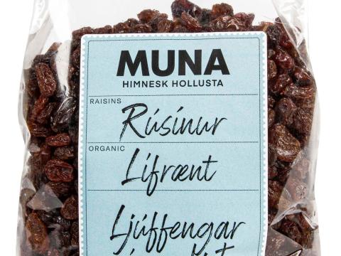 Muna rúsínupoki.