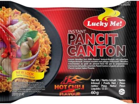 Lucky Me Pancit Canton núðlur.
