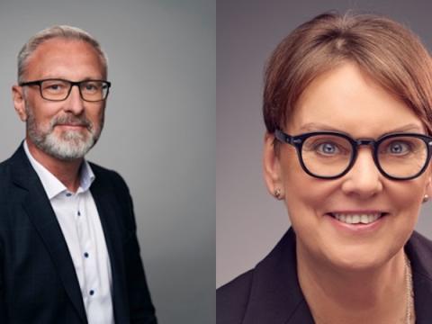 Eiríkur Björn Björgvinsson nýráðinn sviðsstjóri menninga-, íþrótta- og tómstundasviðs og Rannveig Einarsdóttir nýráðin sviðsstjóri velferðarsviðs