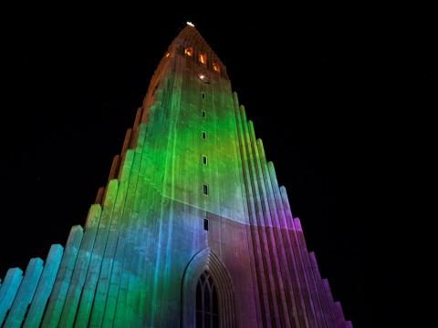 Hallgrímskirkja á Vetrarhátíð 2022