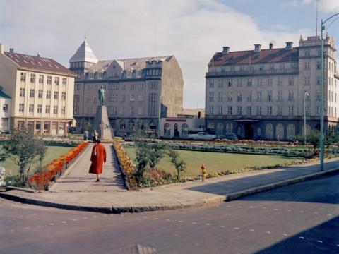  Austurvöllur árið 1957. Ljósm. Magnús Daníelsson