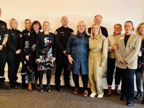 Group photo of some participants from a workshop at Valsheimili about children in vulnerable situations.