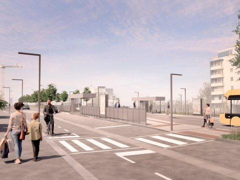 illustration of a CityLine street