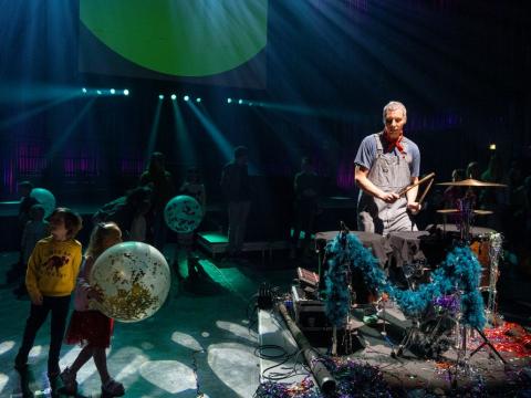 The band Celebs performs the Children's Culture Festival 2024 song at the Big Bang music festival 2024