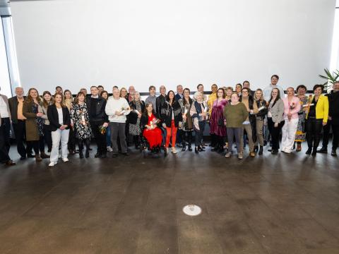 A large group of people gathered at Tjarnarsalur in Reykjavík, including all recipients of the Welfare Council’s grants for 2025. 
