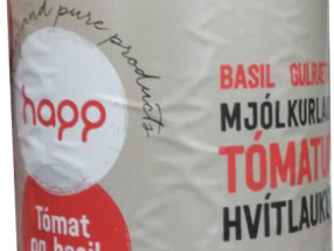 Krukka með tómatsúpu