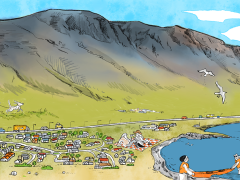 Future development of Kjalarnes. Photo: Rán Flygenring