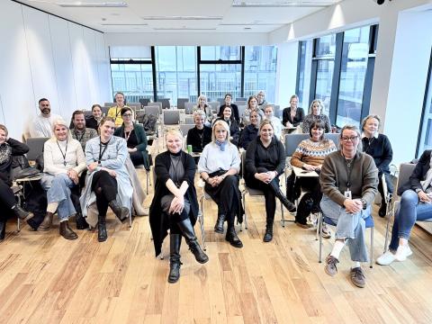 Photo of managers and counselors in disability services at Reykjavík City. 
