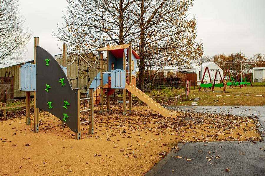 Playground equipment on the grounds of Kvistaborg.