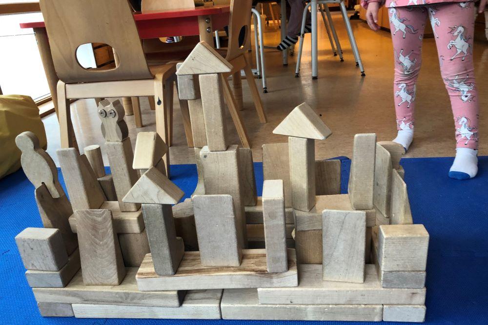 Toy blocks at Reynisholt preschool