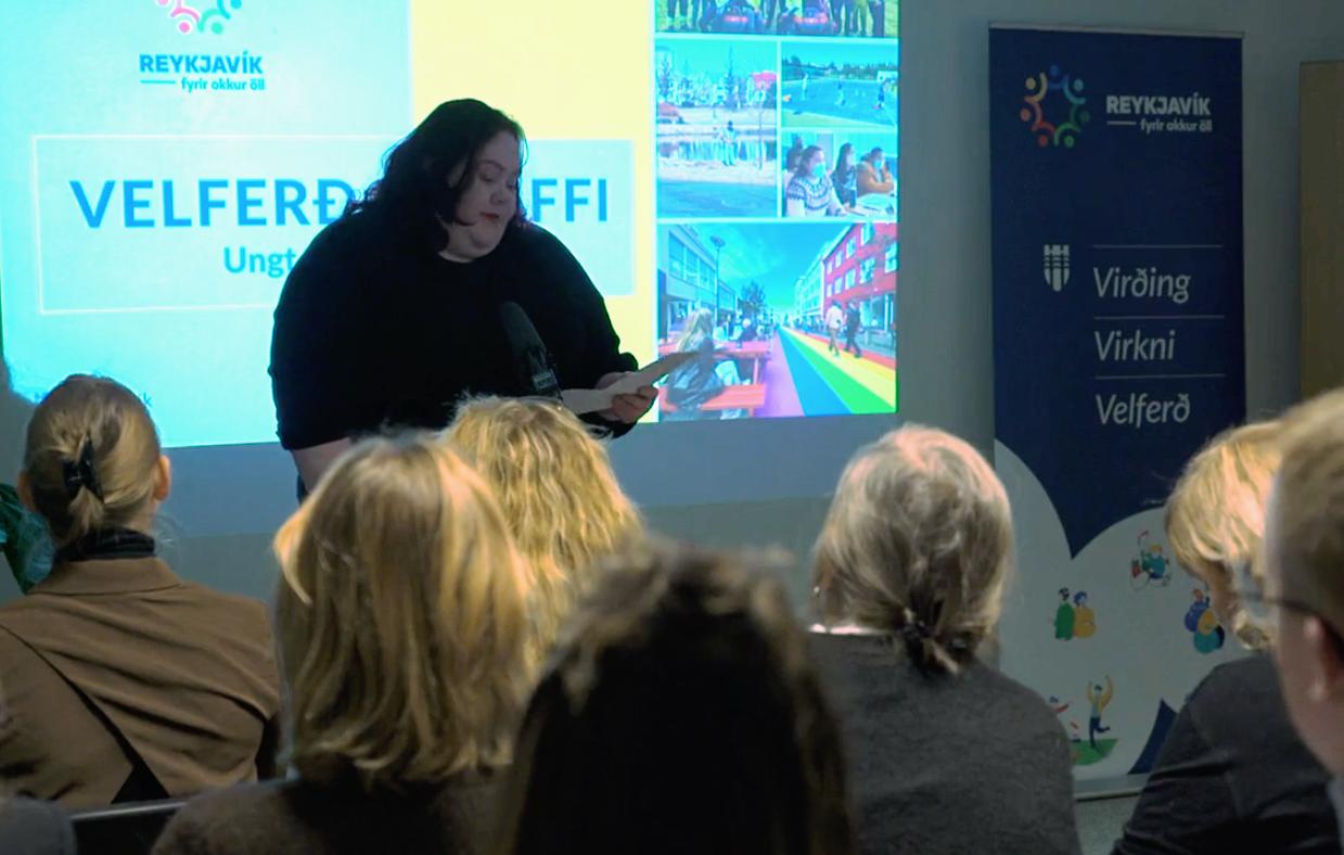 Ingiríður Halldórsdóttir sagði frá félagsstarfi á Vitatorgi