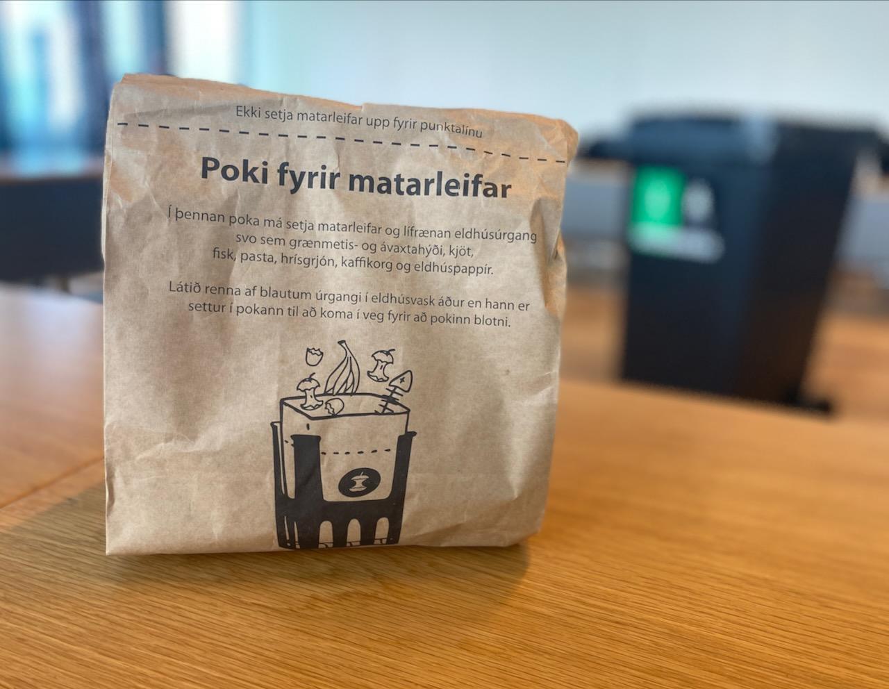 Poki fyrir matarleifar.
