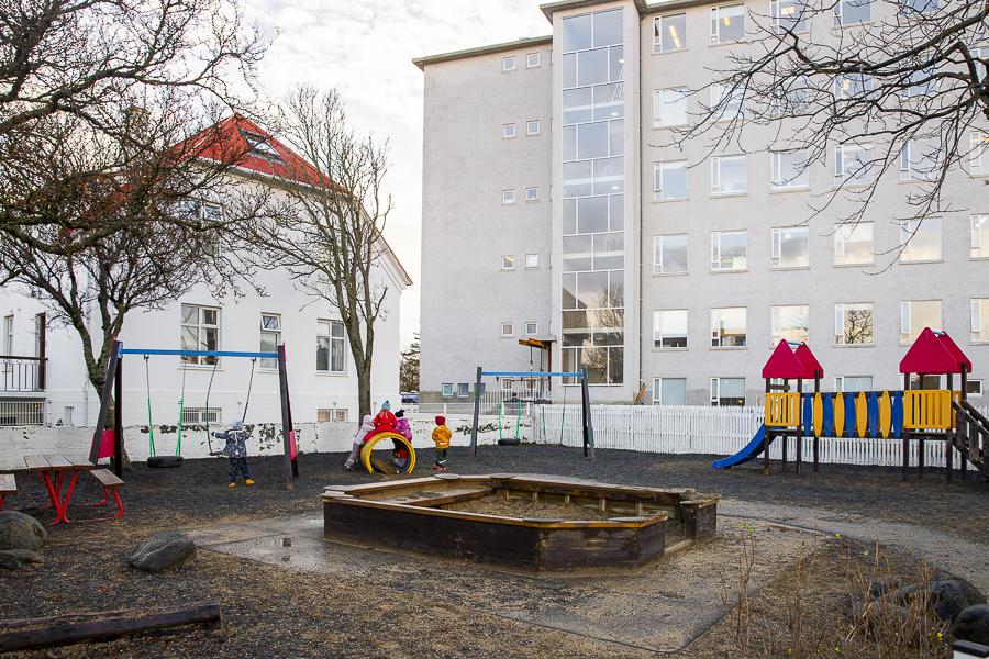 Playground equipment on Öldukot's grounds.