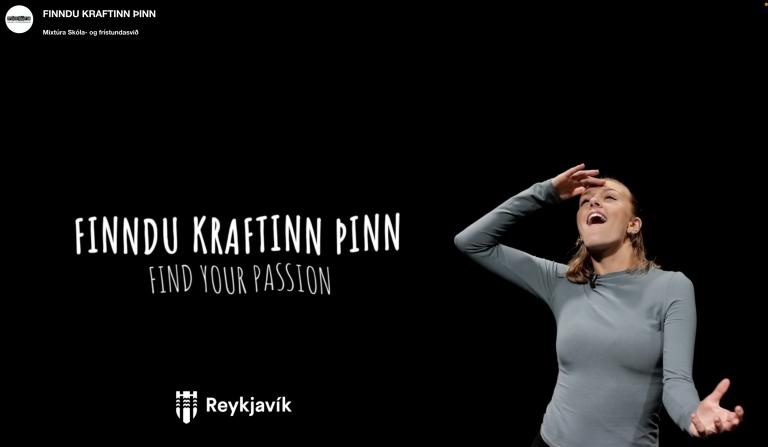 Skjáskot úr myndbandinu „Finndu kraftinn þinn“
