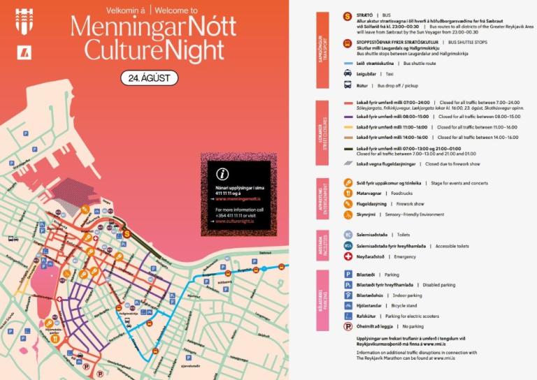 Culture Night 2024 festival area map