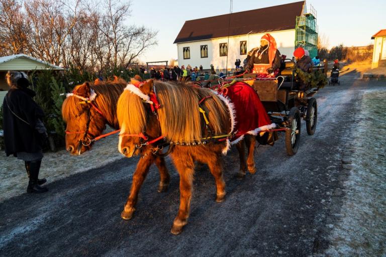 Árbær Open Air Museum has a festive atmosphere during Advent.