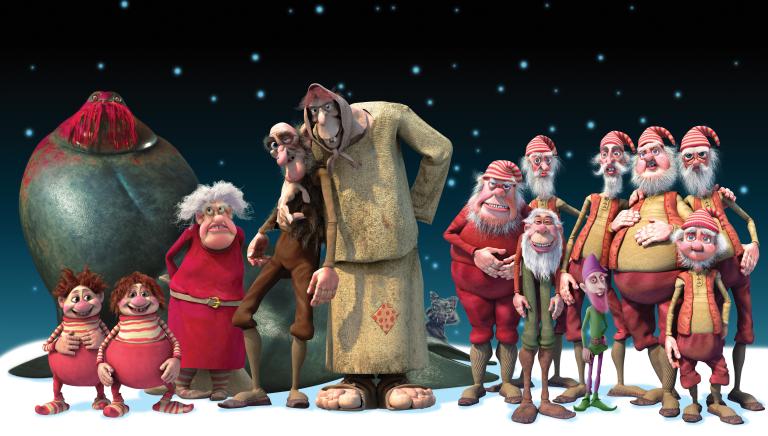 Drawing of the Yule spirits from the Yule Spirit Game