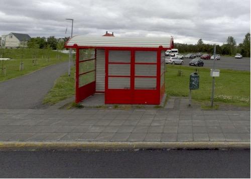 Bus stop.
