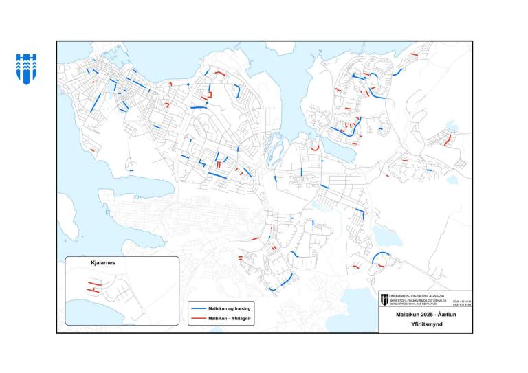 map of Reykjavík