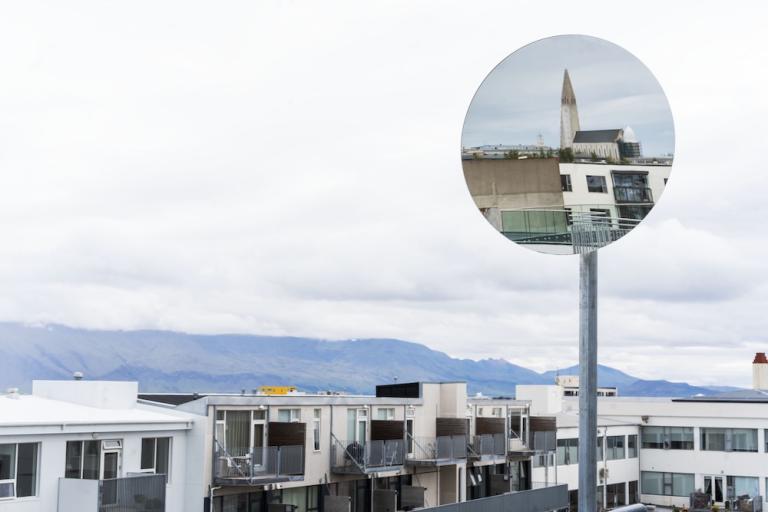 House and mirror artwork