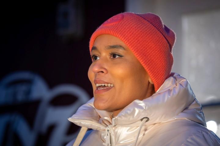 Sanna Magdalena Mörtudóttir delivered Christmas greetings from the people of Reykjavík to the residents of Tórshavn.