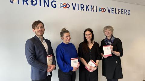 Dr. Brynjar Halldórsson, Tinna Baldursdóttir og Þórunn Sif Guðlaugsdóttir mastersnemar í sálfræði ásamt Arndísi Þorsteinsdóttur sálfræðingi í Keðjunni.