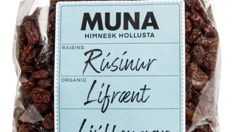 Muna rúsínupoki.