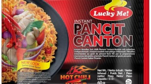 Lucky Me Pancit Canton núðlur.