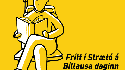 Vefborði fyrir bíllausa daginn.