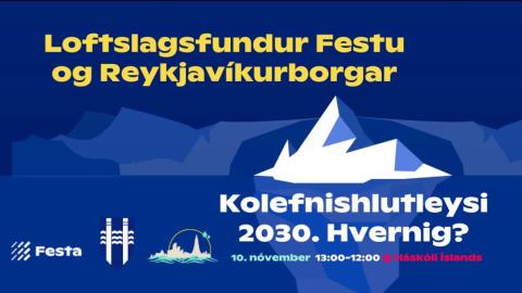 Loftslagsfundur Festu og Reykjavíkurborgar 2022