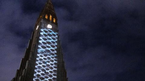 Hallgrímskirkja á Vetrarhátíð 2023