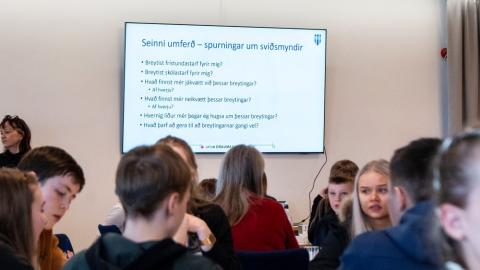 Fundað með börnum í Úlfarsárdal og Grafarholti.
