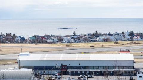 Skerjafjörður og Reykjavíkurflugvöllur.