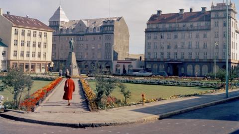  Austurvöllur árið 1957. Ljósm. Magnús Daníelsson