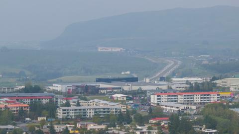 Svifryk yfir borginni