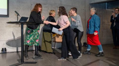 Frá afhendingu viðurkenninga