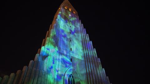 Hallgrímskirkja á Vetrarhátíð 2022
