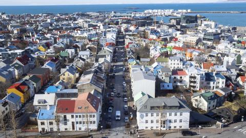 Yfirlitsmynd yfir Reykjavík