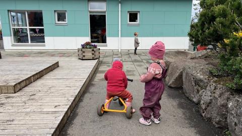 Children at play in preschool