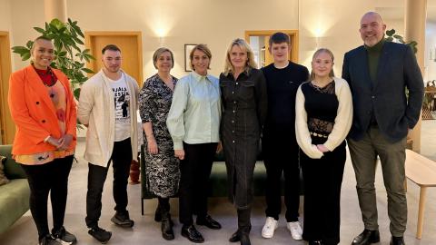 Group photo of presenters and Welfare Council members at the Welfare Coffee event. 