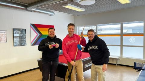 Staff at Hólmasel Youth Center