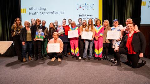 All award recipients together in one photo.
